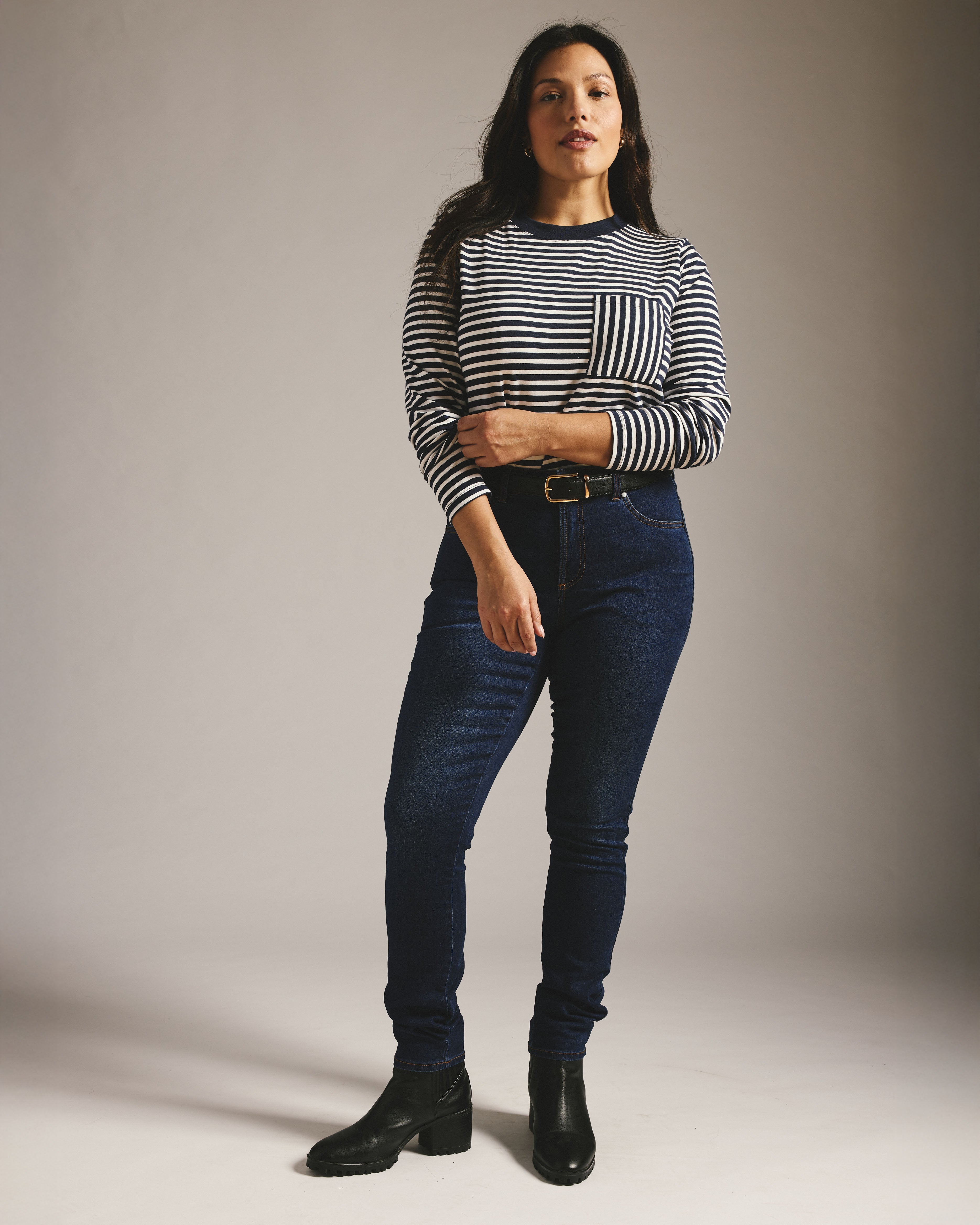 Seine High Rise Skinny Jeans 32 Inch - Heritage Indigo